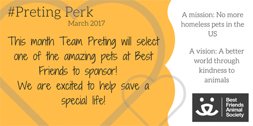 #PretingPerks! March 2017 - Best Friends Animal Society